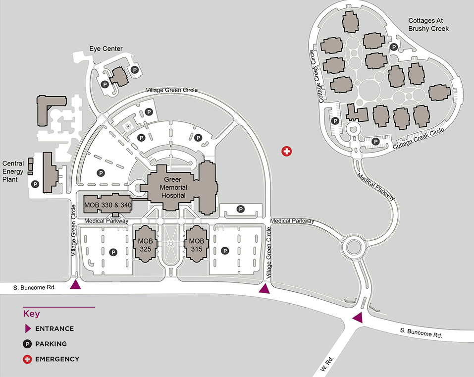 Prisma Health Greer Memorial Campus Map