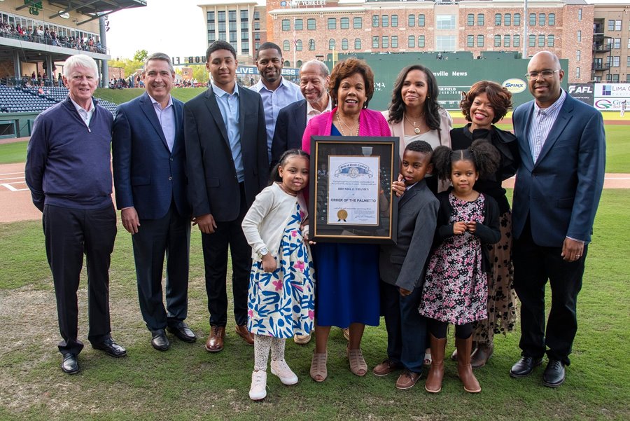 Prisma Health Vice President Brenda Thames receives the Order of the